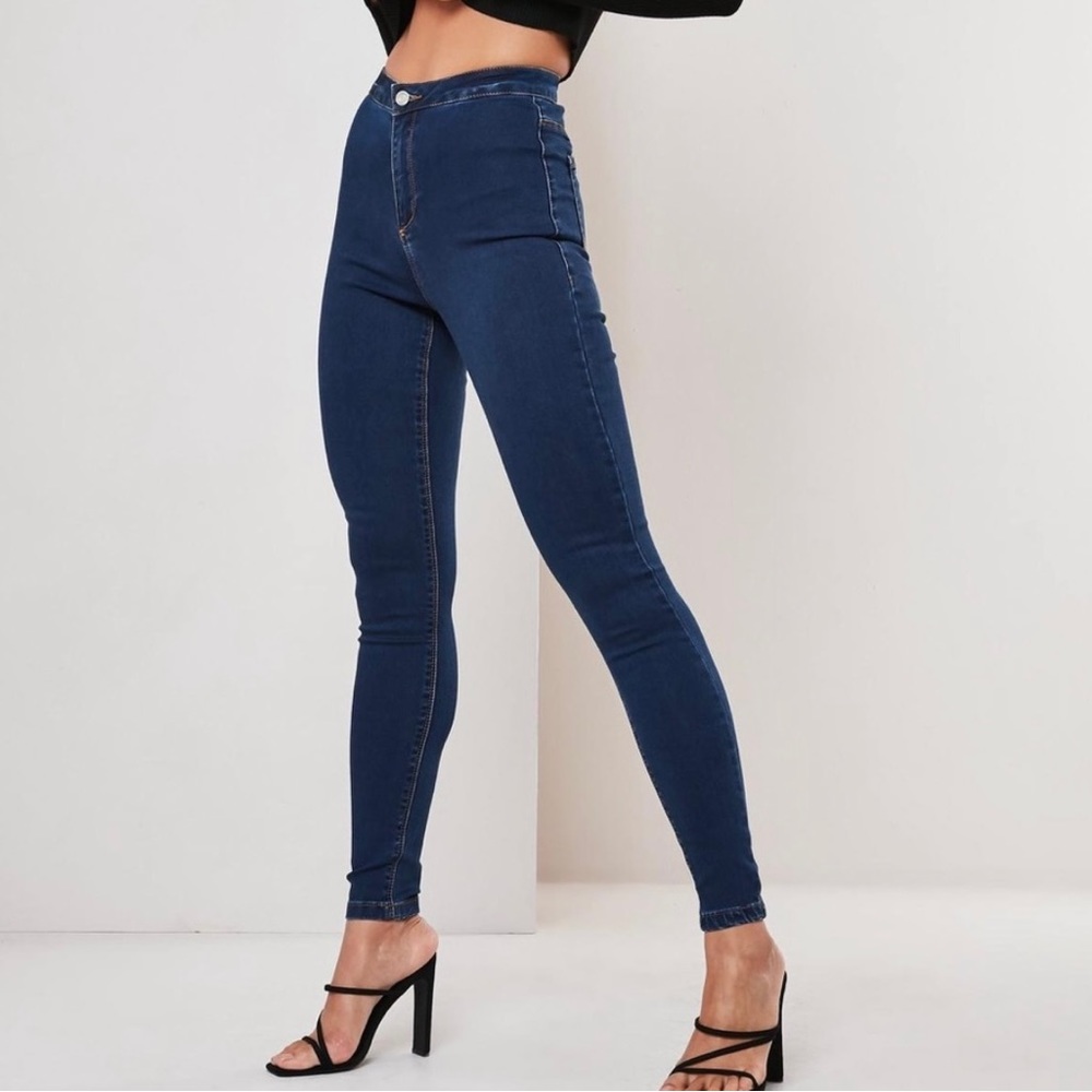 NWT Missguided Tall Vice High Waisted Jeans US 2